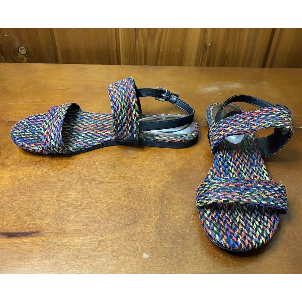 Carlos by Carlos Santana Sandy Womens Multi-color Weave Sandals Size 9 & 8.5 US